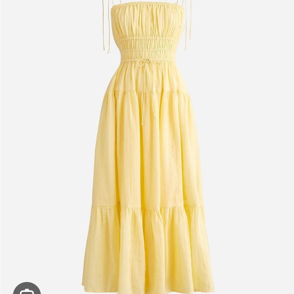 Yellow Strapless Maxi Dress